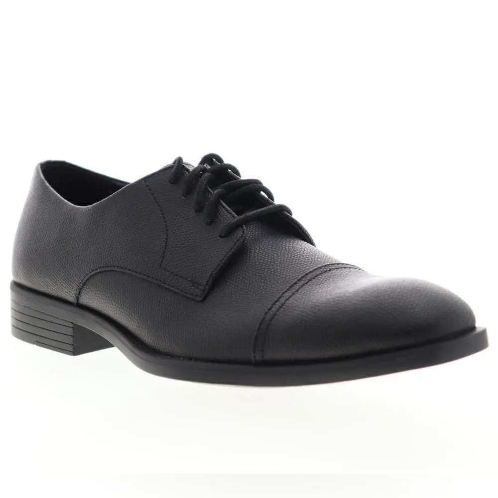 Calvin Klein Conner Small Tumbled Oxford Black Shoe CapToe Size 11.5
